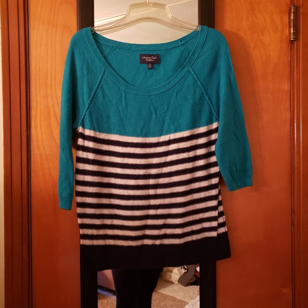 Colorful striped sweater